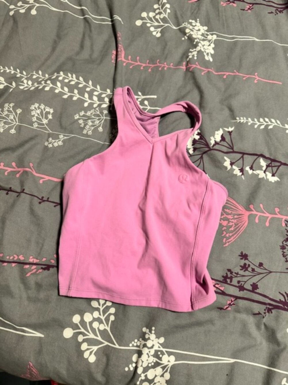 Lululemon dahlia mauve tank top size 0